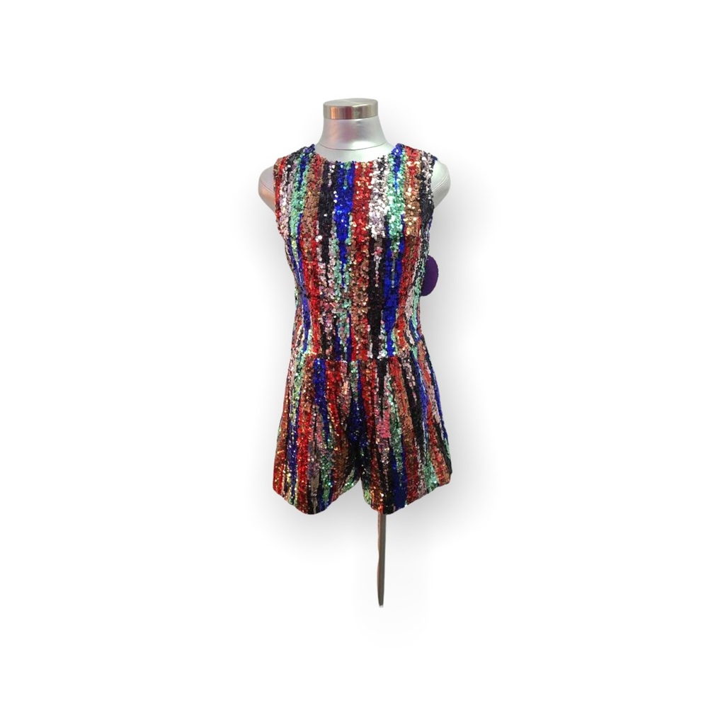 Designer Maggie Barry costom made sequence  short jumper.one of a kind..